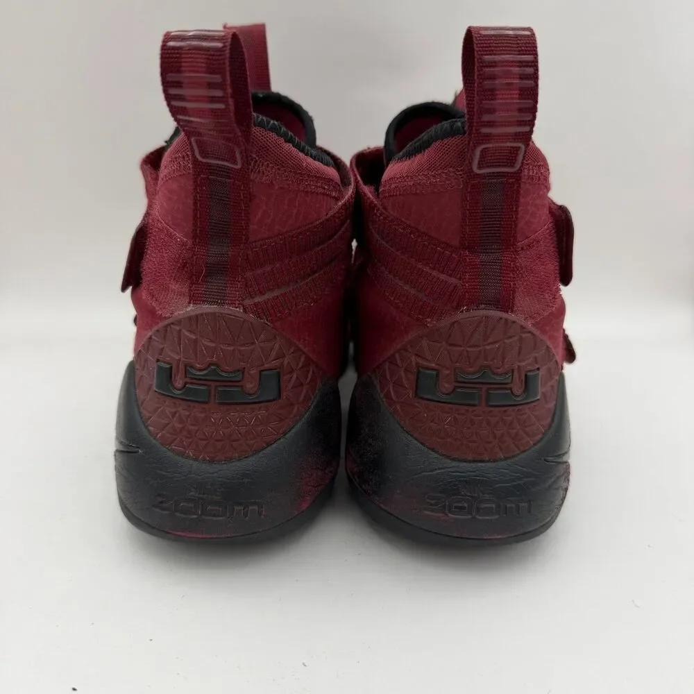 Nike LeBron Soldier XI 11 Team Red Burgundy Basketball Shoes Men's Size 10 89764